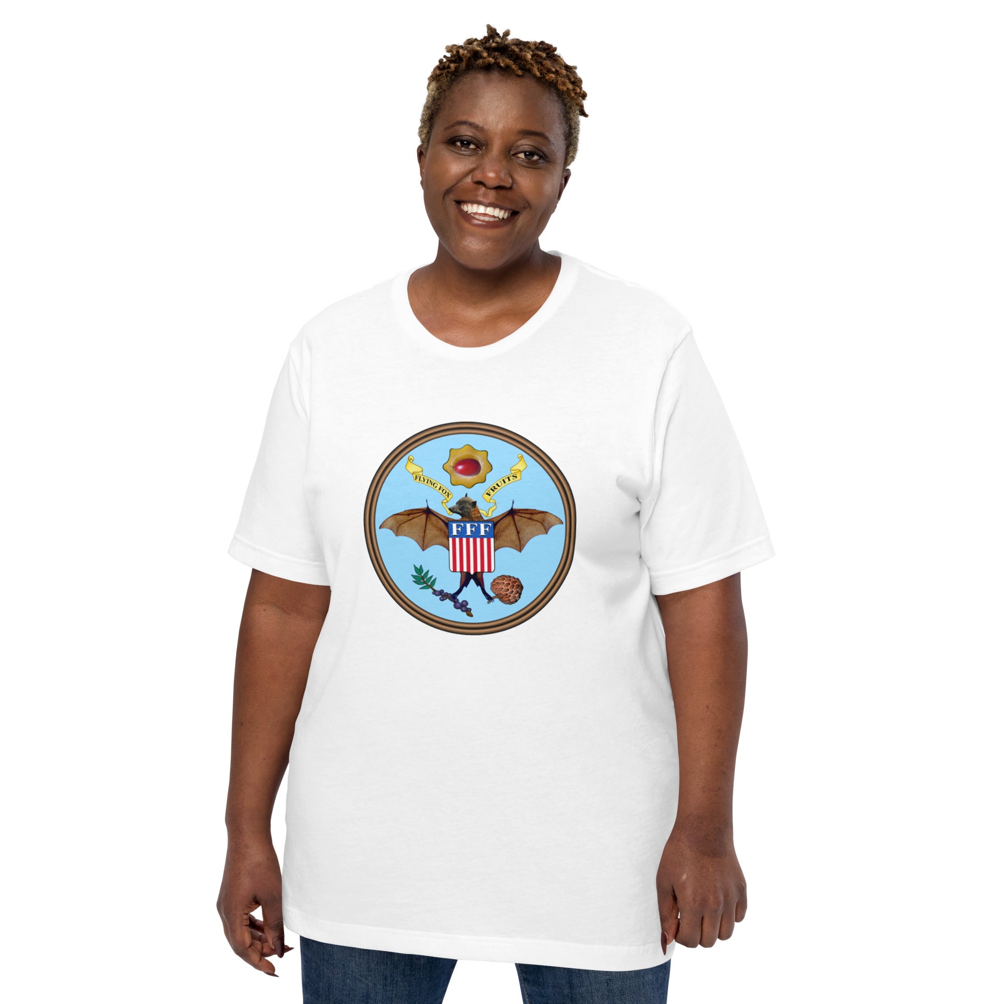 Flying Fox Fruits Unisex t-shirt | Flying Fox Fruits FL Nursery